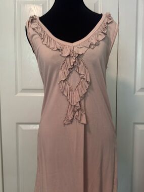 Cabi Sleeveless Ruffle V-Neck Women’s Top Medium
